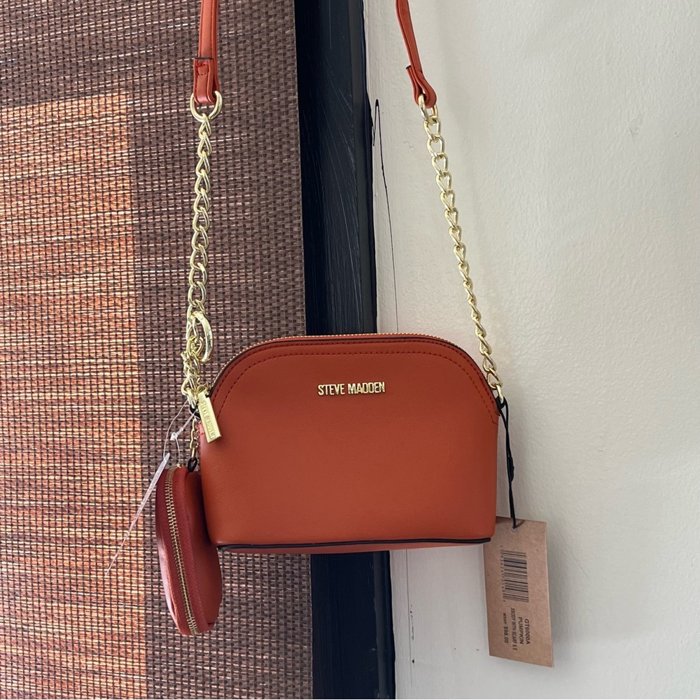 Steve Madden orange crossbody purse